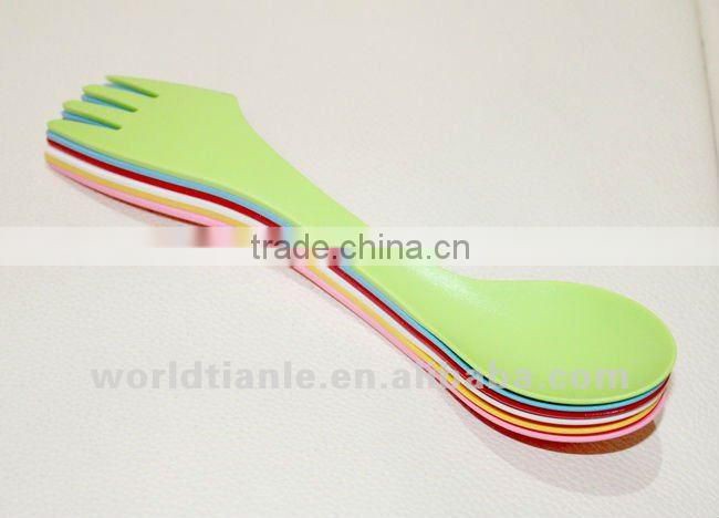 Food Grade Durable Plastic Combined Spoon, Fork, Knife