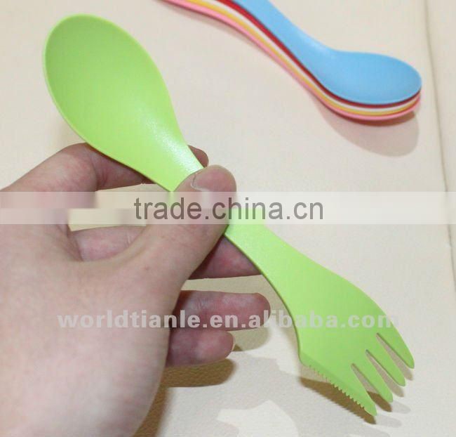Food Grade Durable Plastic Combined Spoon, Fork, Knife