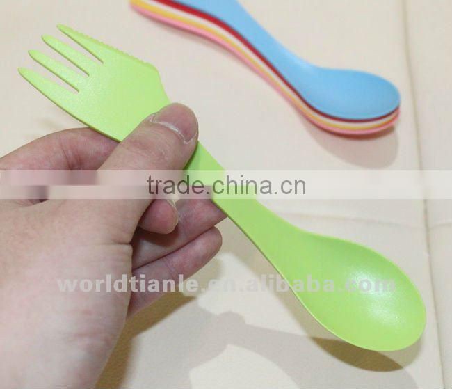 Food Grade Durable Plastic Combined Spoon, Fork, Knife