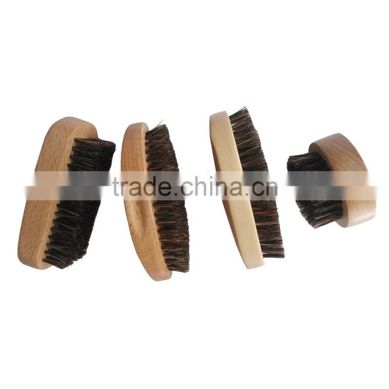 100% Boar Bristles Beard Brush with custom logo