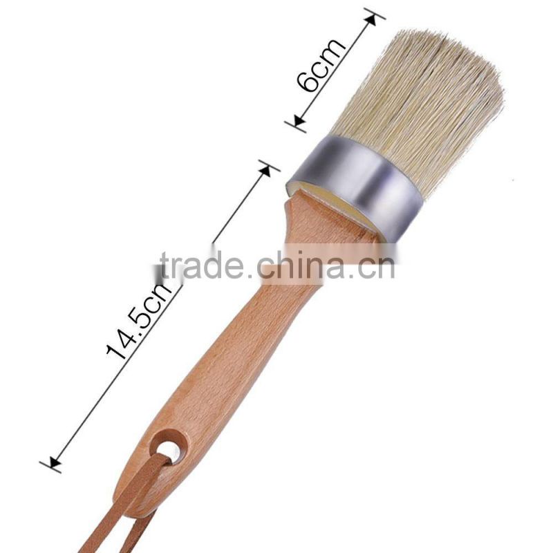 furniture wax brush with pure bristles
