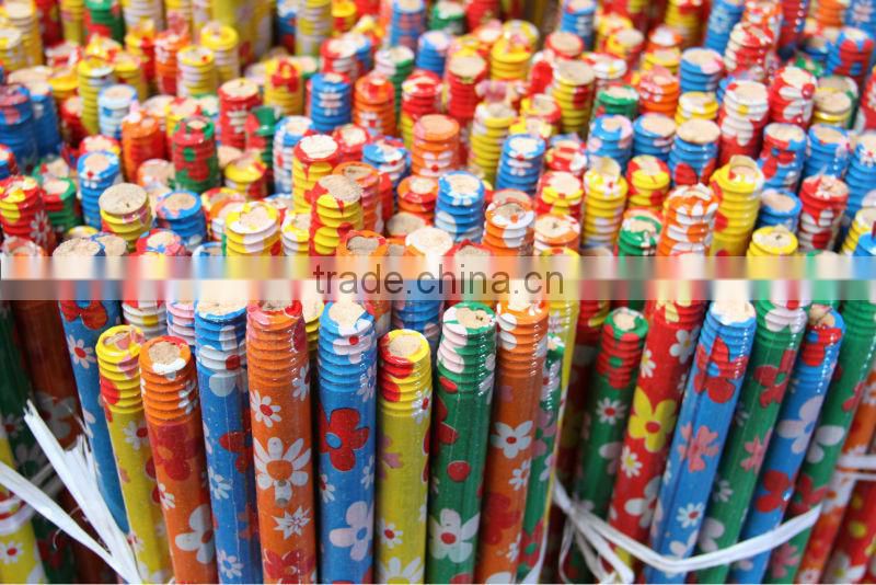 plastic covered wooden broom sticks