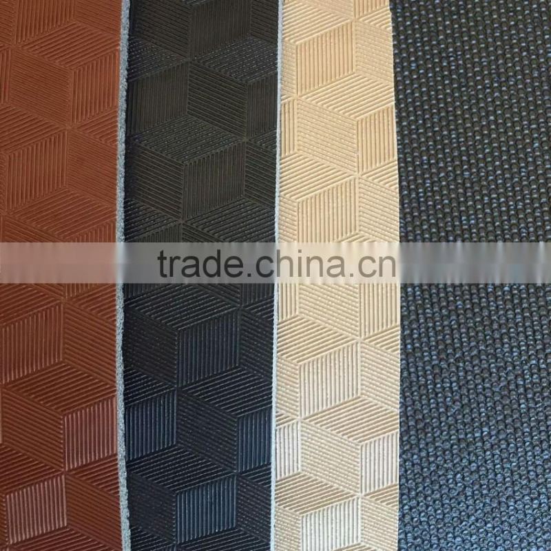 Film diamond stripe car mat material