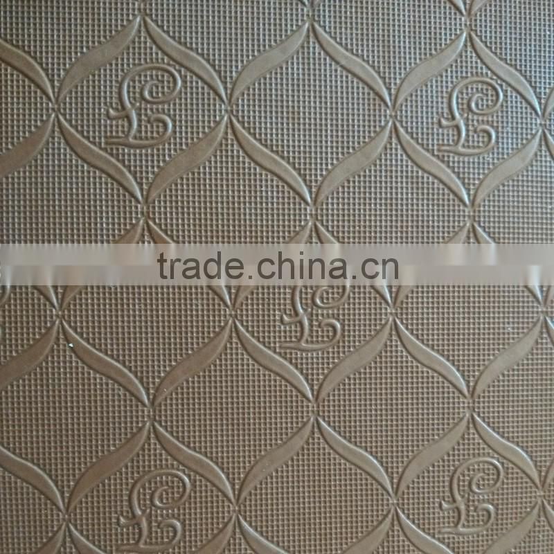 Film embossed XPE car mat material