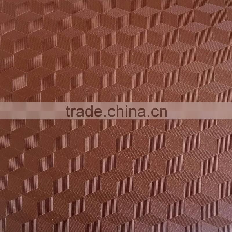 Film diamond stripe car mat material