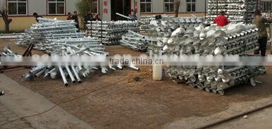 Greenhouse steel ground anchor