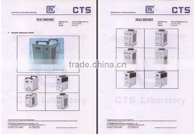 CW-5000AG Industrial Water Chiller for Single 80W/100W CO2 Laser Tube Cooling, 0.4HP, AC 1P 220V, 50Hz