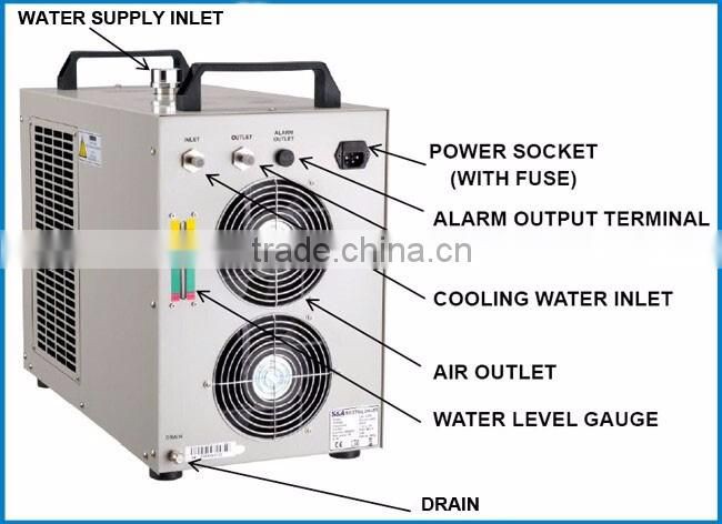 CW-5000AG Industrial Water Chiller for Single 80W/100W CO2 Laser Tube Cooling, 0.4HP, AC 1P 220V, 50Hz