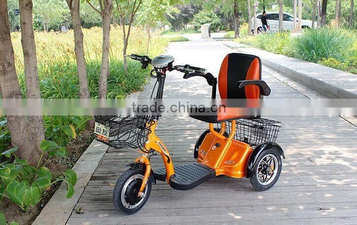 three wheel electric bike with 1 Seat Electric Tricycle Chair TCN for elderly scooter