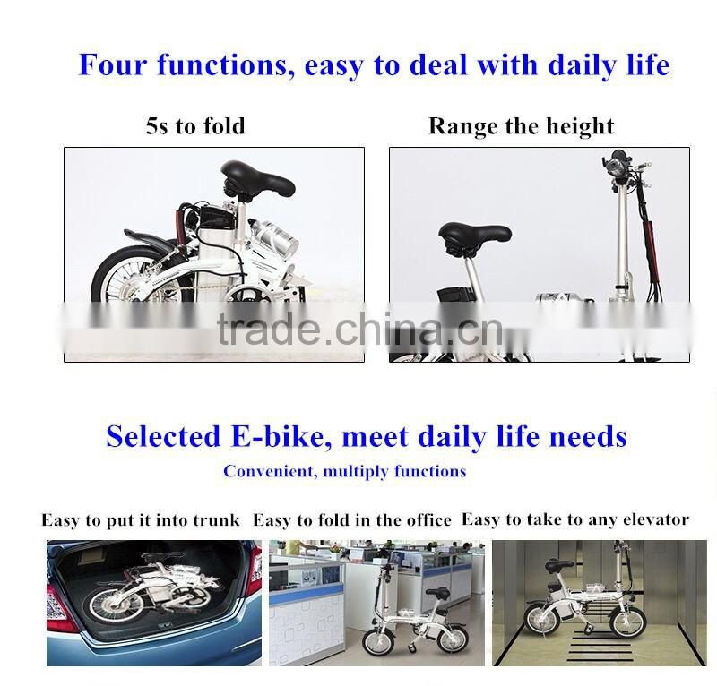 high quality folding electric bike/ electric bike BCP with long range