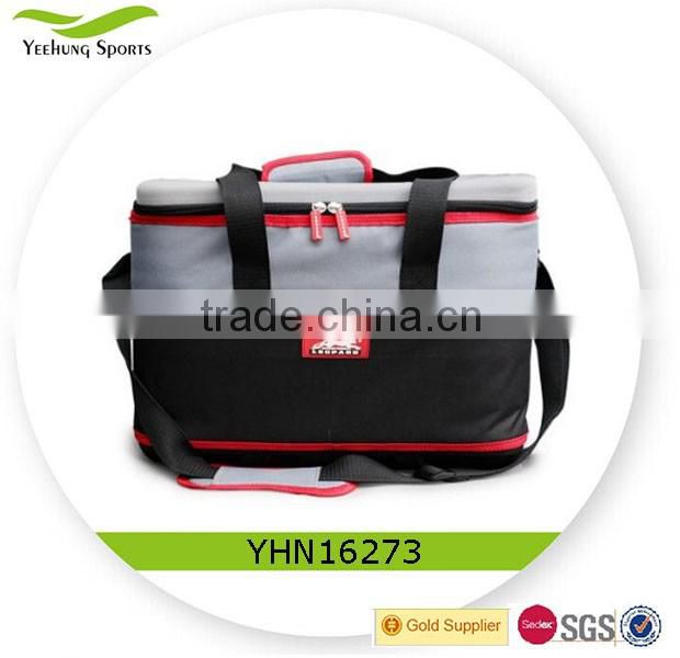 Foldable outdoor cooler bag insulated cooler bag wine bottle picnic bag