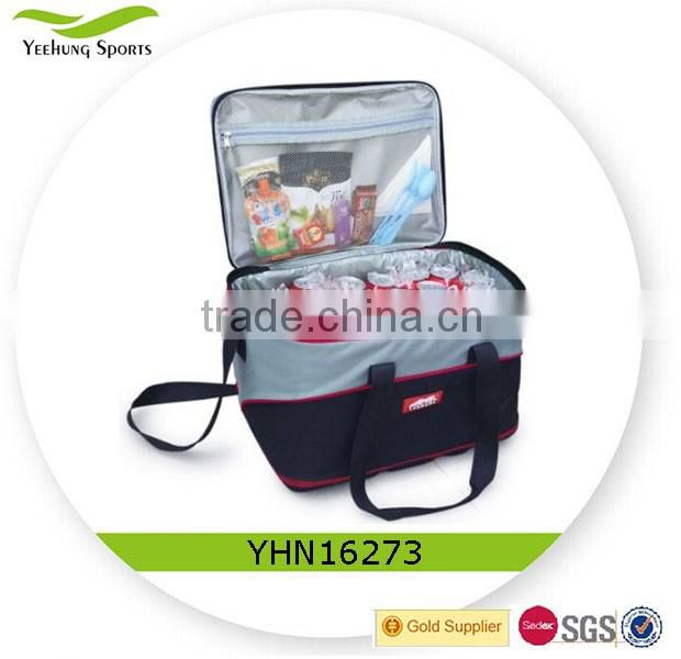 Foldable outdoor cooler bag insulated cooler bag wine bottle picnic bag