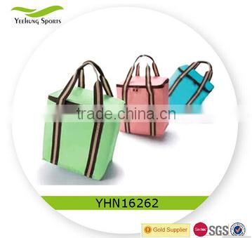 New design factory portable bottle wine cooler bag tote picnic bag