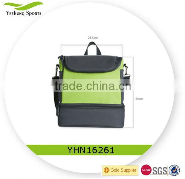 Fashion design insulated cooler bag lunch bag with zipper closure
