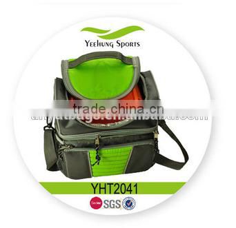 Fashion design insulated cooler bag lunch bag with zipper closure