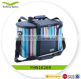 Foldable outdoor cooler bag insulated cooler bag wine bottle picnic bag