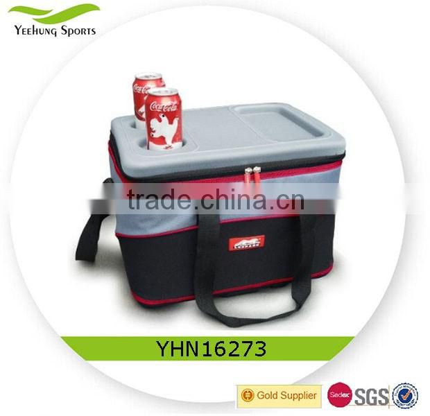 Foldable outdoor cooler bag insulated cooler bag wine bottle picnic bag