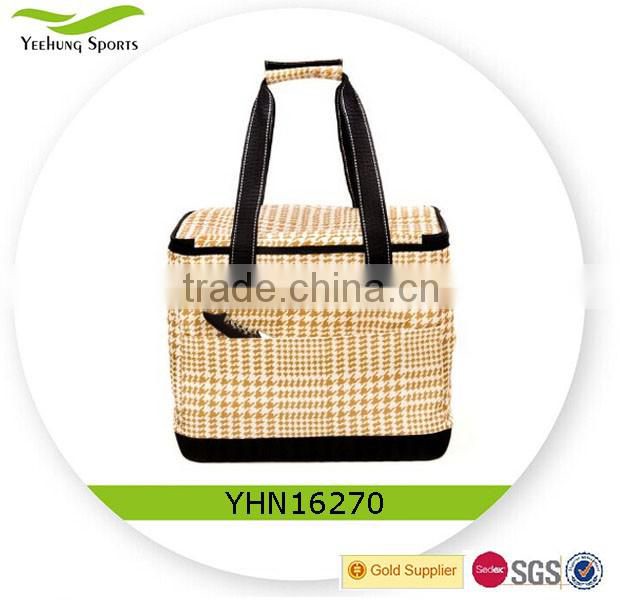 New design factory portable bottle wine cooler bag tote picnic bag