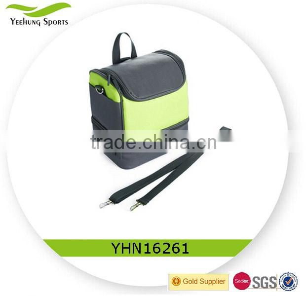 Fashion design insulated cooler bag lunch bag with zipper closure