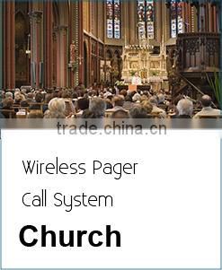 Wireless church one button alphanumeric calling system