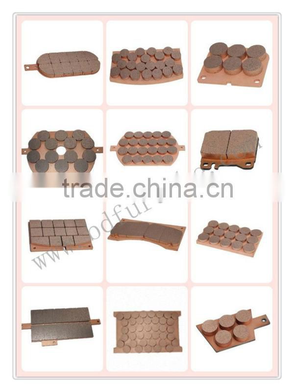 High quality sintered friciton material non-asbestos brake pad