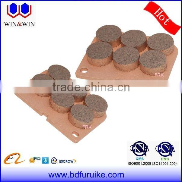High quality sintered friciton material non-asbestos brake pad