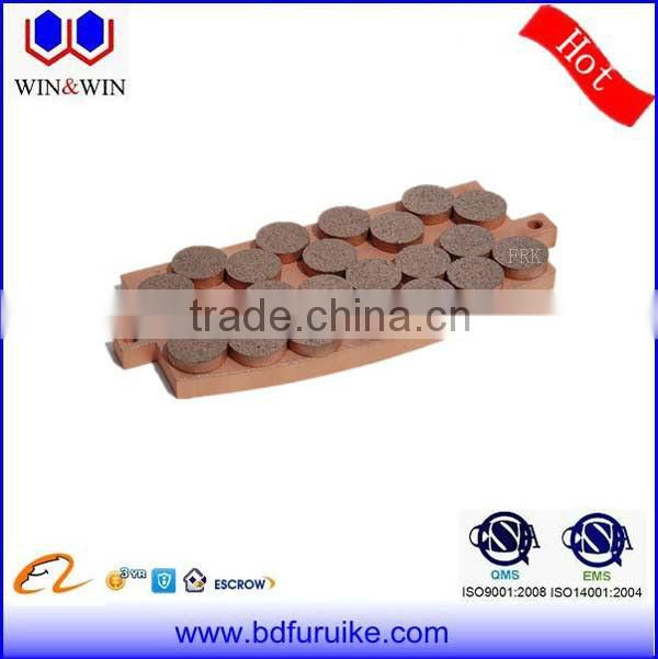 Heavy duty safety sintered brake pads