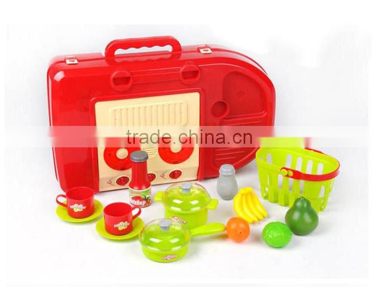 ht-238856 Kitchen set Kids pretend toys emulational kitchenware set with light and sound
