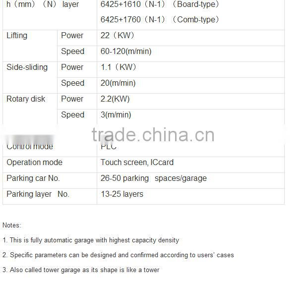 high quality car parking tower