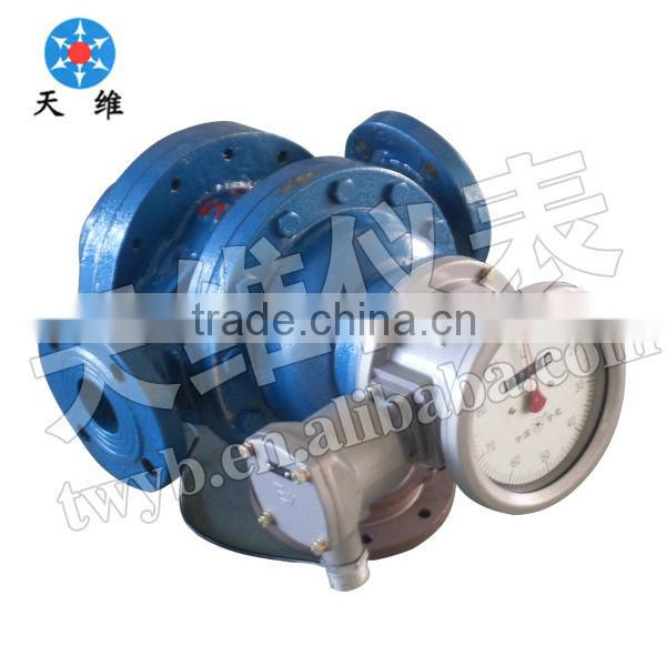 Mechanical rotor flow meter for engine fuel