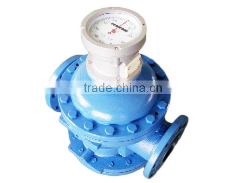 Mechanical rotor flow meter for engine fuel