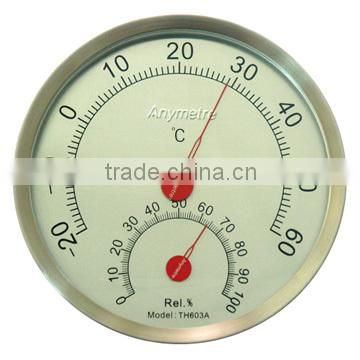 High Quality Waterproof stainless steel In-outdoor Thermo-Hygrometer
