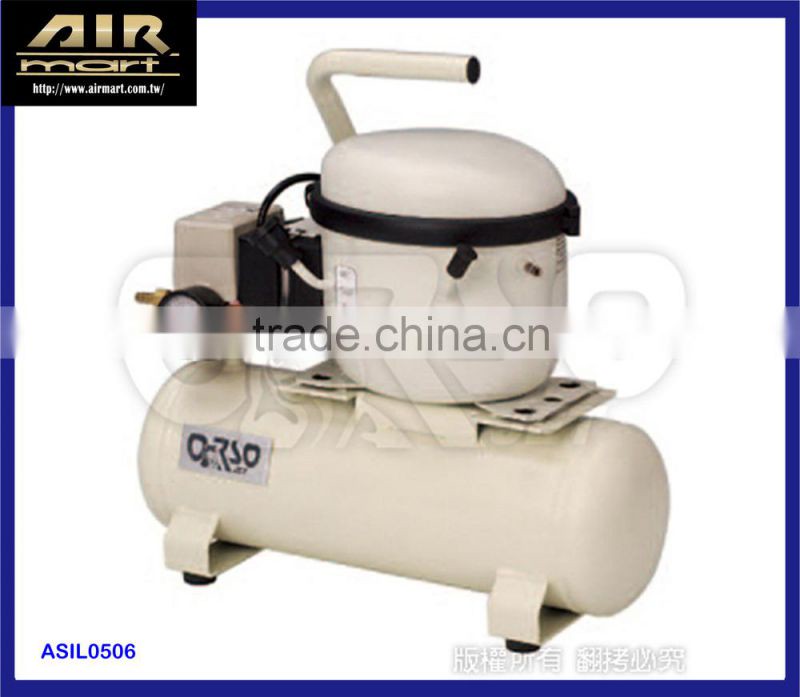 Taiwan Made Model No ASIL2046 SUPER SILENT AIR COMPRESSOR