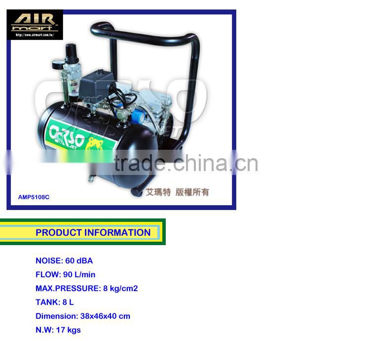 Taiwan Made Model No AMP5108C OIL FREE AIR COMPRESSOR