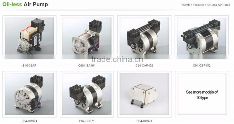 Oil-free Piston type silent small portable air compressor (nebulizer,suction,scent diffuer,dental, medical air pump)