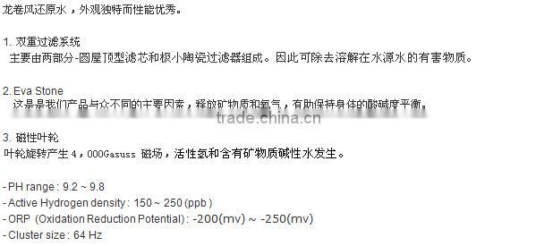 BG Alkaline Reduced Water Generator with Reservoir