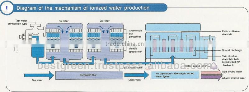 Water Ionizer with Two Filter