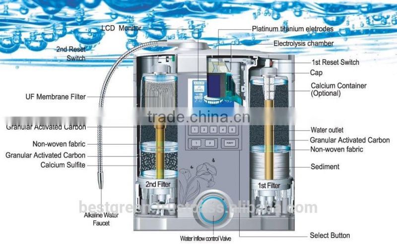 Water Ionizer with Two Filter